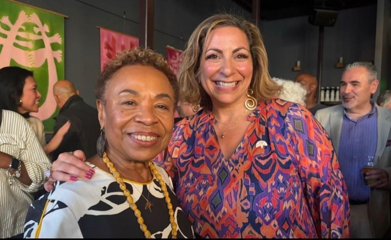 Kim Bardakian with Mayor Barbara Lee
