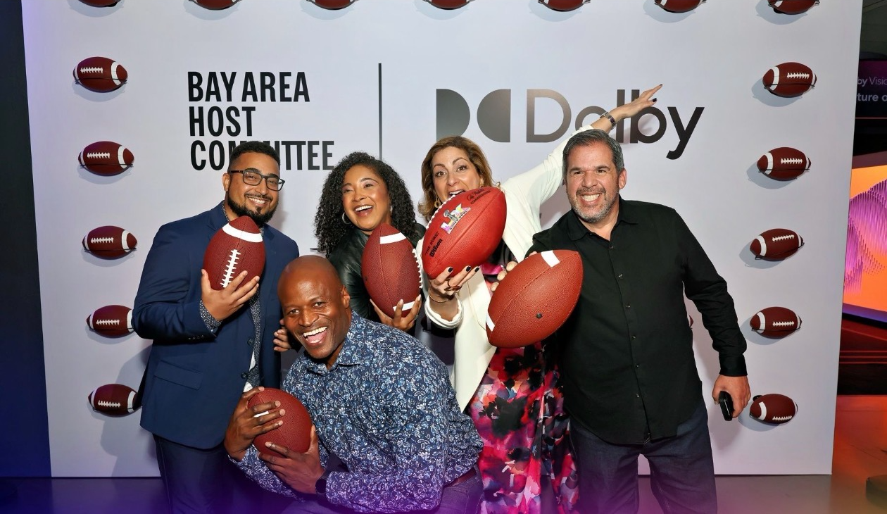 Kim Bardakian with the Bay Area Host Committee at a Super Bowl LX event