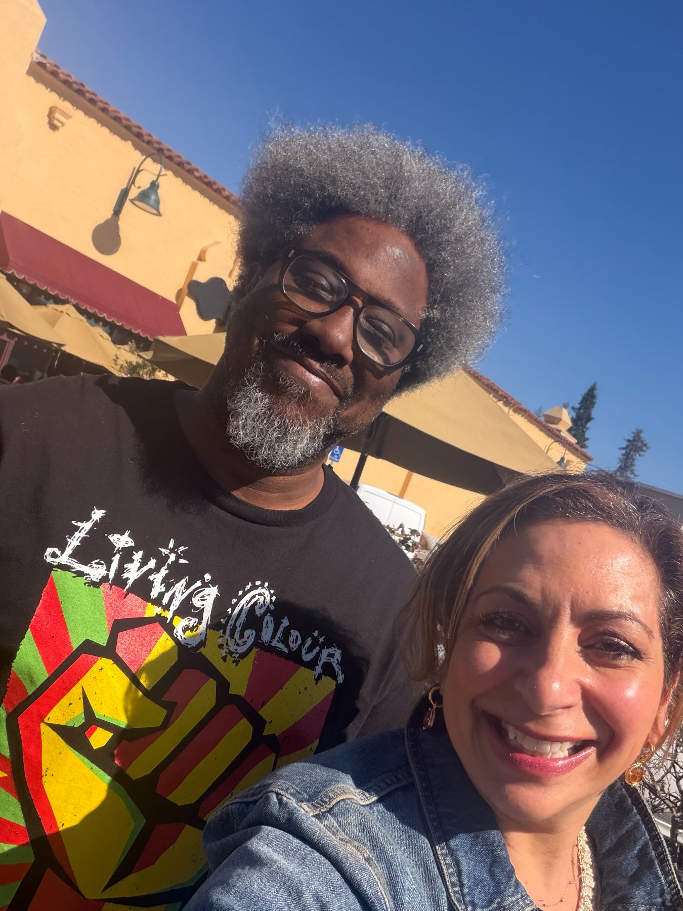Kim Bardakian with W. Kamau Bell